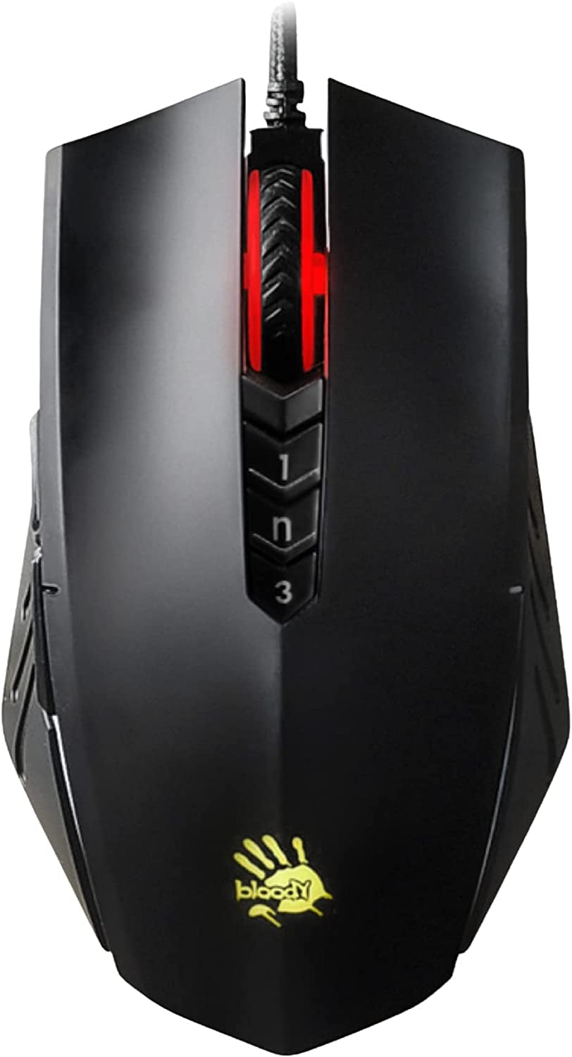 A70X Optical Gaming Mouse with Light Strike (LK) Switch & Scroll - Fully Programmable and Advance Macros (A70X-Matteblack)